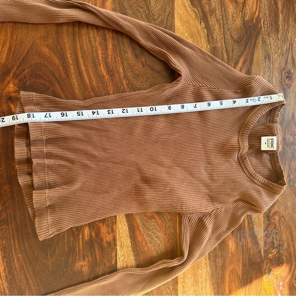 STOIC Long Sleeve Base Layer Shirt cropped medium ribbed cotton - Picture 7 of 7